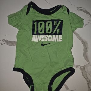 Nike Green and Black Kids Bodysuit